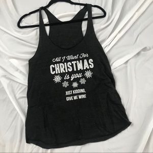 “All I want for Christmas is you” Tank-top - XL